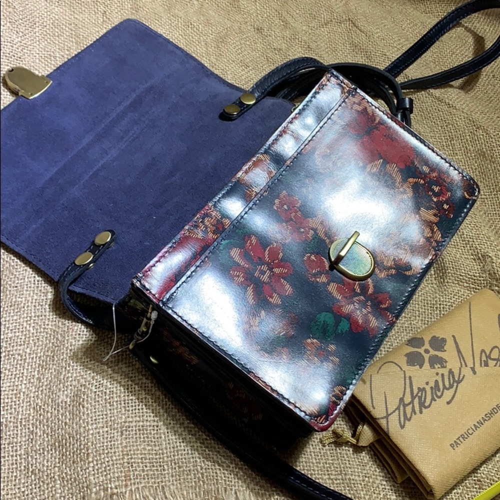 New Patricia Nash leather floral bag with tags. - Picture 7 of 8